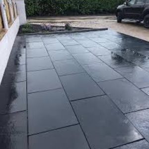 Black Limestone Paving Slabs, Midnight 900 x 600