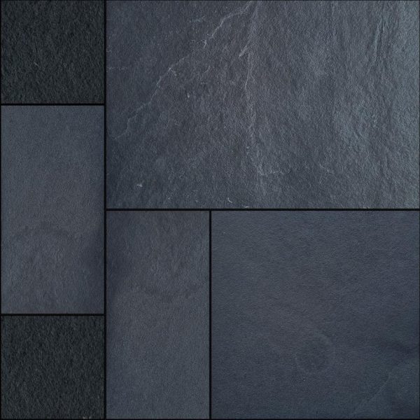 Carbon Black Limestone Paving Stone