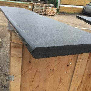 Black Limestone Bullnose steps