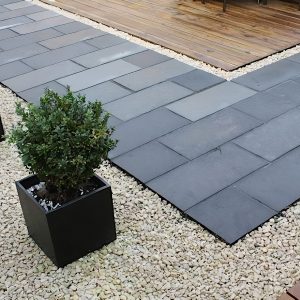 Black Limestone Paving Tiles