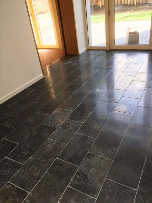 Black Limestone Floor