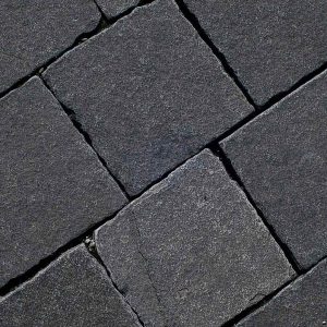 Galaxy Black Limestone Tumbled Pavers