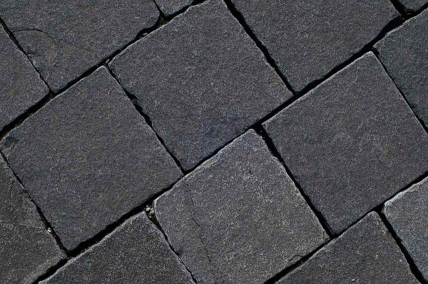 Galaxy Black Limestone Tumbled Pavers