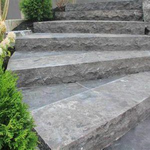 Antique Black Limestone Step