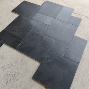 Honed Black Limestone Tiles