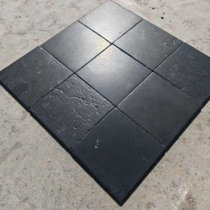 Tumbled honed black limestone tiles for paver